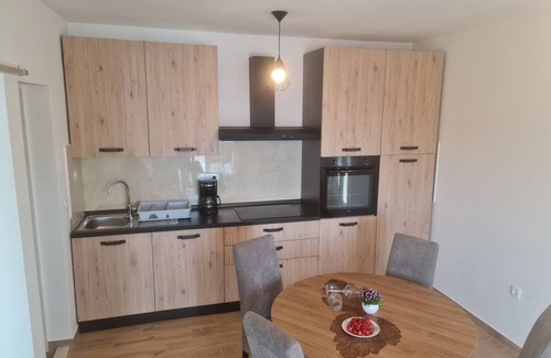 Saplunara Apartamento | Apartamento-estudio con terraza y vista al mar Bahía Saplunara, Mljet (AS-12849-c)