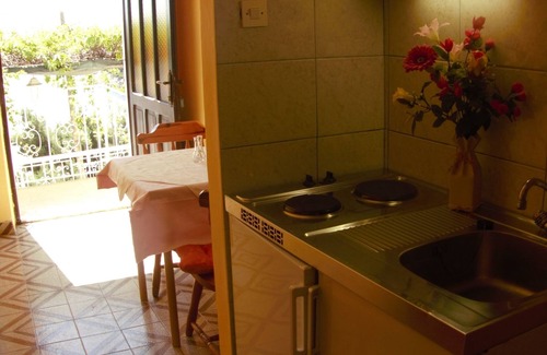Saplunara Apartamento | Apartamento-estudio con terraza y vista al mar Bahía Saplunara, Mljet (AS-12849-b)