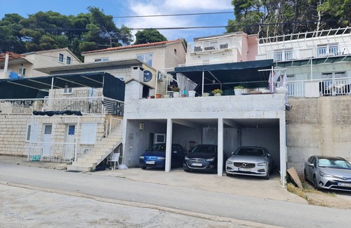 Saplunara Apartamento | Apartamento-estudio con terraza y vista al mar Bahía Saplunara, Mljet (AS-12849-b)