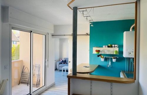 Saint-Vincent-de-Tyrosse Apartamento | Studio Apartment 'Résidence Des Jardins' with Balcony