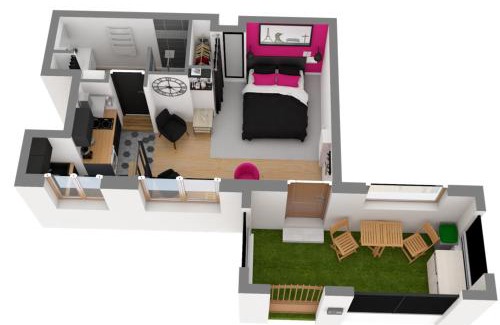Chevilly-Larue Apartamento | Studio le petit baroque