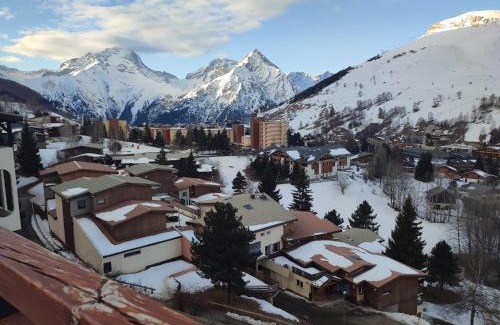 Mont-de-Lans Apartamento | Studio les 2 Alpes au Village 1800m-Commerces et télésiège à 50m-Retour ski au pied