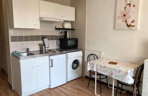 Balaruc-les-Bains Apartamento | Studio lumineux avec balcon exposé sud, tout équipé et classé 2 étoiles. - FR-1-553-139