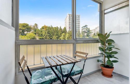 Fabron Apartamento | Studio moderne avec Balcon - Plage et tramway a proximité