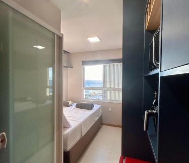 Amaralina Apartamento | Studio Moderno e NOVO com Bela Vista - Perto do Rio Vermelho e Pituba