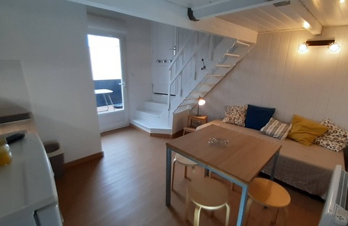 Valras-Plage Apartamento | Estudio n ° 3 con terraza para 4 personas.