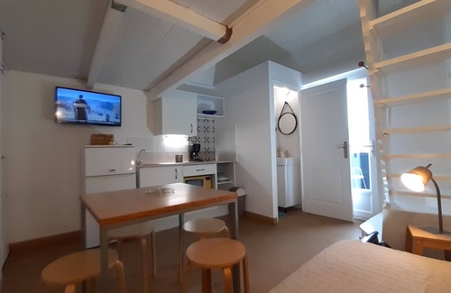 Valras-Plage Apartamento | Estudio n ° 3 con terraza para 4 personas.