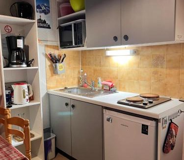 Notre-Dame-de-Bellecombe Apartamento | Studio panoramique Notre-Dame-de-Bellecombe - 20 m² - balcon sud