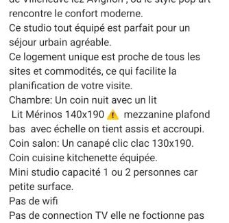 Villeneuve-les-Avignon Apartamento | Studio Pop Art Villeneuve