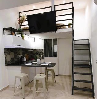 Saint-Denis Apartamento | Studio pour jusqu'à 4 personnes proche de l'hôpital et du centre ville