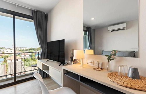 Anusawari Condominio | 🔥Estudio / Cama Queen🔥 Bangkok🇹🇭 @ DMK Airport🛬 & Airport Shuttle 🚖