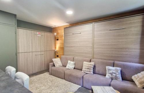 Flaine Apartamento | Studio Rénové avec Kitchenette Équipée, Proche des Pistes et Commerces, Casiers à Ski - FR-1-425-207