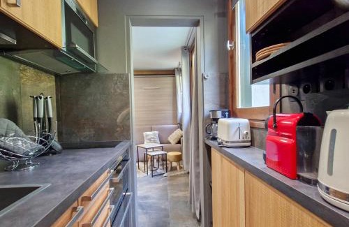 Flaine Apartamento | Studio Rénové avec Kitchenette Équipée, Proche des Pistes et Commerces, Casiers à Ski - FR-1-425-207