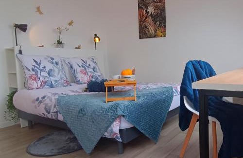 Vaugueux Apartamento | Studio Tout équipé en Hyper-Centre avec Parking Privé et Gratuit - Vue sur la Ville et Château de Caen