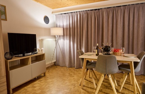 Villars-sur-Ollon Apartamento | Studio with a real ski In/out
