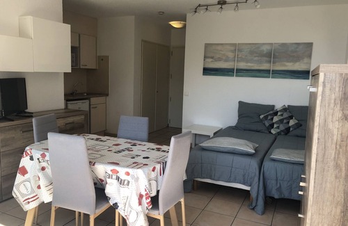 Saint-Raphael Apartamento | Estudio con Balcón Cerca de la Playa y Comercios, Wi-Fi Gratis
