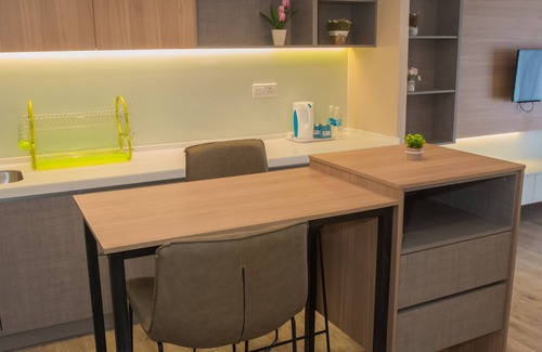Tanjung Aru Apartamento | Estudio con cocina K1-06-02B @ Little Ant's Nest de Golden Ways