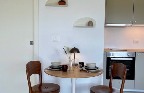 Sempas Apartamento | Studio with private balcony, great views and stylish interior in Vipava Valley