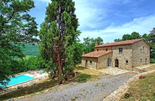 San Casciano dei Bagni Villa | Maravillosa casa de vacaciones privada con WIFI, A/C, piscina privada y vista panorámica