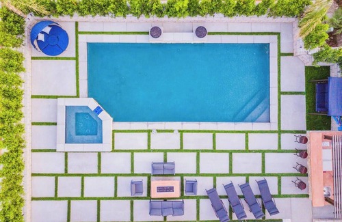 Desert Hot Springs Casa | Stunning Backyard, Pool & HotTub, Gameroom, BBQ