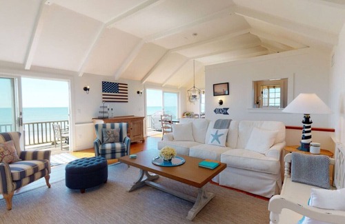 Nantucket Casa | Stunning Beach Front - w/ Hot Tub & Fire Pit
