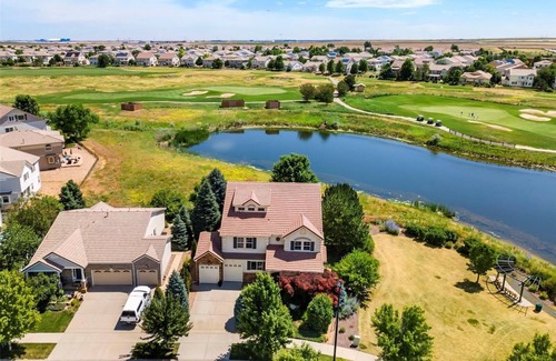 Green Valley Ranch Casa | Stunning Denver Home: Lakeside & Mountain Views, Golf Course, Game Room & More