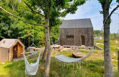 Przywidz Casa | Impresionante casa en Roztoka con sauna