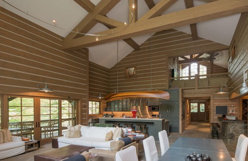 Warm Springs Casa | Stunning lodge style retreat on the river at base of Sun Valley's Bald Mountain