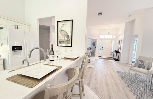 Pinehurst Casa | Stunning Newer Waterfront 3bd/2ba Home, Heated Pool, Gulf Beaches, Pet Friendly!