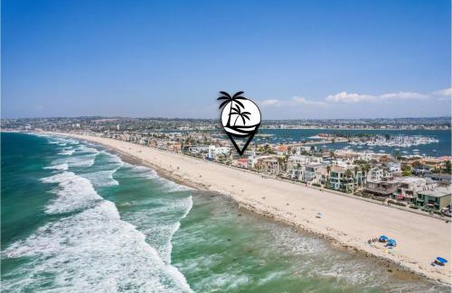 Central Mission Beach Casa | Stunning Oceanfront Boardwalk Condo - Spa, Steps2Beach, Parking & Fast Wifi!