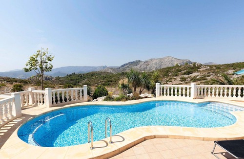 Rafol de Almunia Villa | Casa de vacaciones privada con WIFI, piscina privada, A/C, TV, patio, vista panorámica