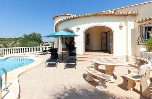 Rafol de Almunia Villa | Casa de vacaciones privada con WIFI, piscina privada, A/C, TV, patio, vista panorámica
