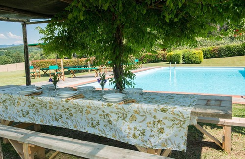 Vicchio Villa | Casa de vacaciones privada con WIFI, piscina privada, TV, terraza, vista panorámica, aparcamiento