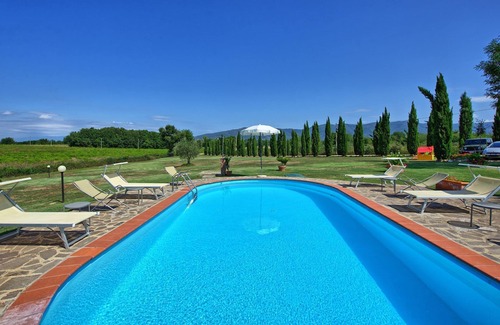 Le Piazze Villa | Casa de vacaciones privada con WIFI, piscina privada, TV, vista panorámica, cerca de Arezzo