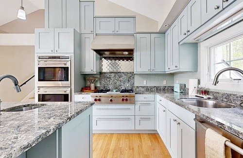 Edgecomb Casa | Stunning riverfront home, hot tub, BBQ, woodstove, and washer & dryer