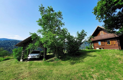 Bled Cabaña | Stunning view cottage with AC and WiFi in lovely village next to lake Bled