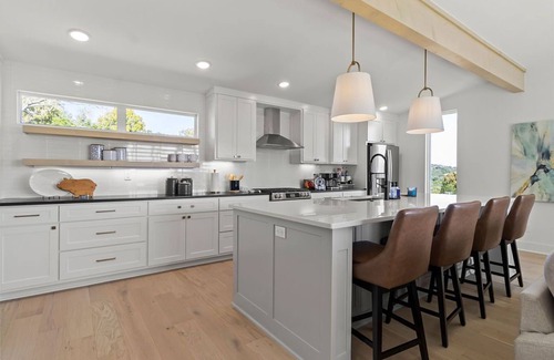 Fayetteville Casa | Stunning views from the treetop terrace of this brand new, contemporary home.