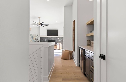 Fayetteville Casa | Stunning views from the treetop terrace of this brand new, contemporary home.