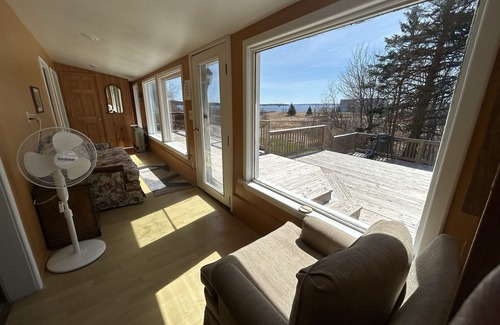 Lubec Cabaña | Stunning Views Oceanview Cottage - ocean view porch 2 min walk up road to beach!