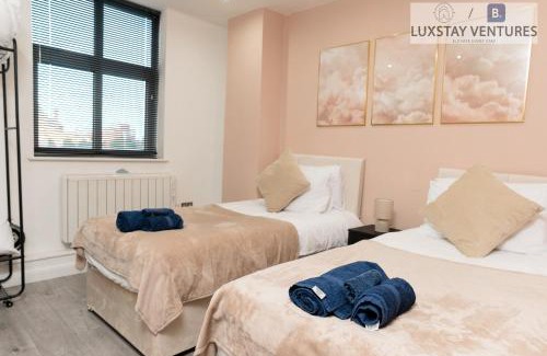 Leicester Apartamento | Stylish 2 Bed 2 Bath Apartment - Sleeps 5 - 3 Mins to St Margarets Station & Highcross - Free Parking