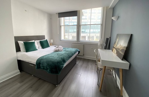 Bishopsgate Apartamento | Stylish 2-bedroom, 2-bathroom apartment in the heart of London.