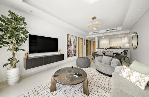 Downtown Dubai Apartamento | Stylish 2BR Apt in 5 Star Hotel with Burj Khalifa Views