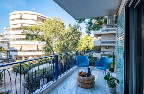 Agia Paraskevi Apartamento | Stylish 2BR with Balcony, Northern Suburbs