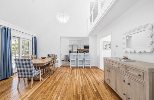 Narragansett Casa | Stylish coastal retreat w/water views, cozy outdoor firepit &shower, alfresco dining&more!
