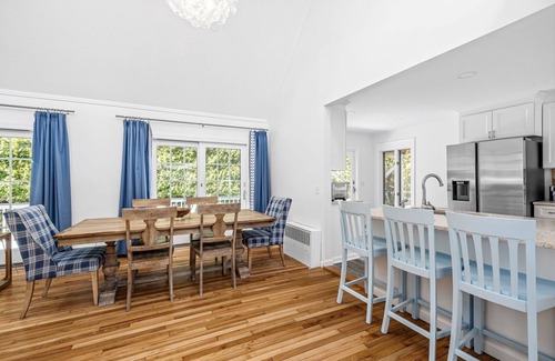 Narragansett Casa | Stylish coastal retreat w/water views, cozy outdoor firepit &shower, alfresco dining&more!