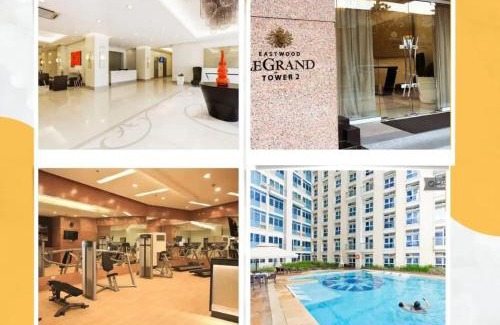 Bagumbayan Apartamento | Stylish loft, 65 in UHDTV w Fast WiFi + Pool & Gym