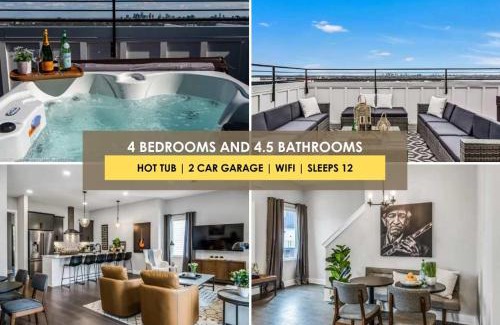 Nashville Casa | Stylish Nashville Home - Rooftop Deck - Hot Tub