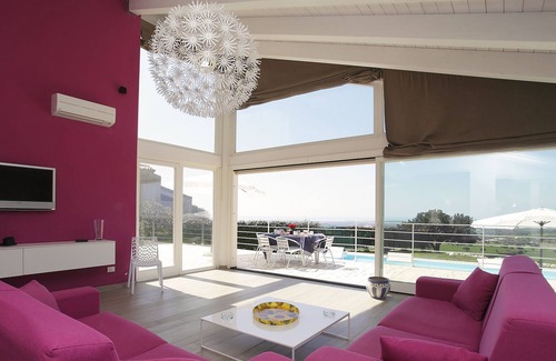 Ragusa Villa | Villa panorámica con estilo Atena: piscina privada, vistas, jardín, wi-fi gratuito, barbacoa