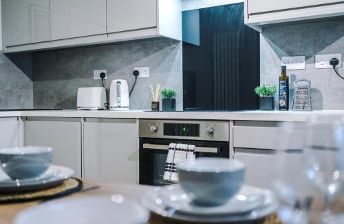 Offerton Apartamento | Stylish Two Bedroom Apartment in Stockport by Eason Stays, Ideal For Business Stays and Getaways, with Free Parking