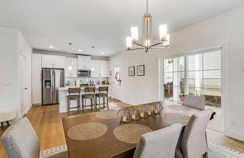 Allyn Casa | Stylish, two-story home with a washer/dryer & furnished porch - dogs welcome